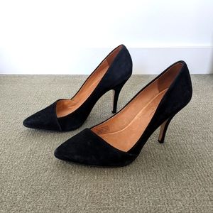 Madewell Black Suede Heels